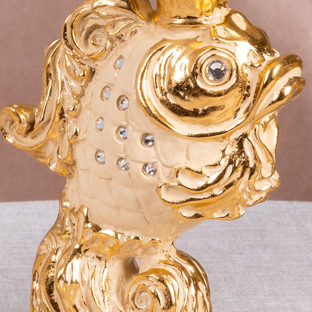 Сахарница с крышкой Рыбка Заветное желание стеклянная