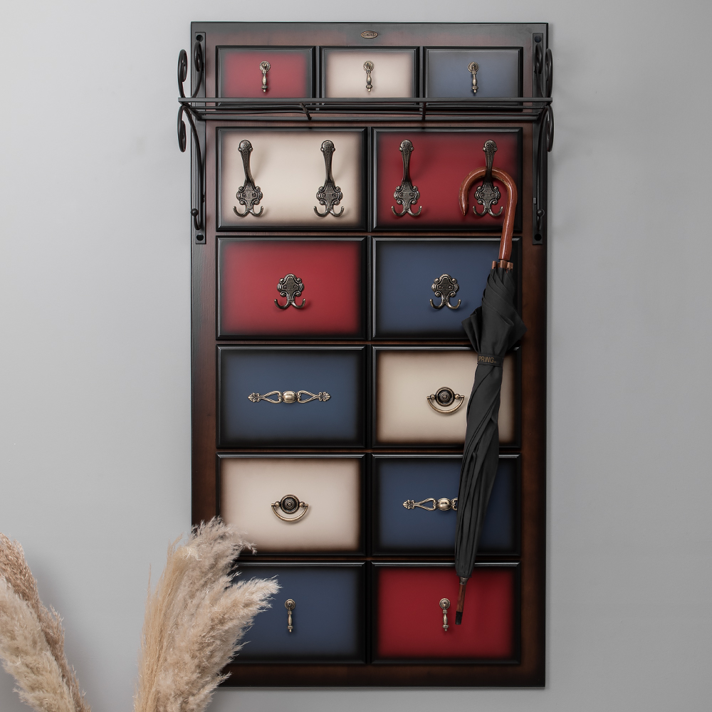 Вешалка настенная Пандора 3 с ковкой