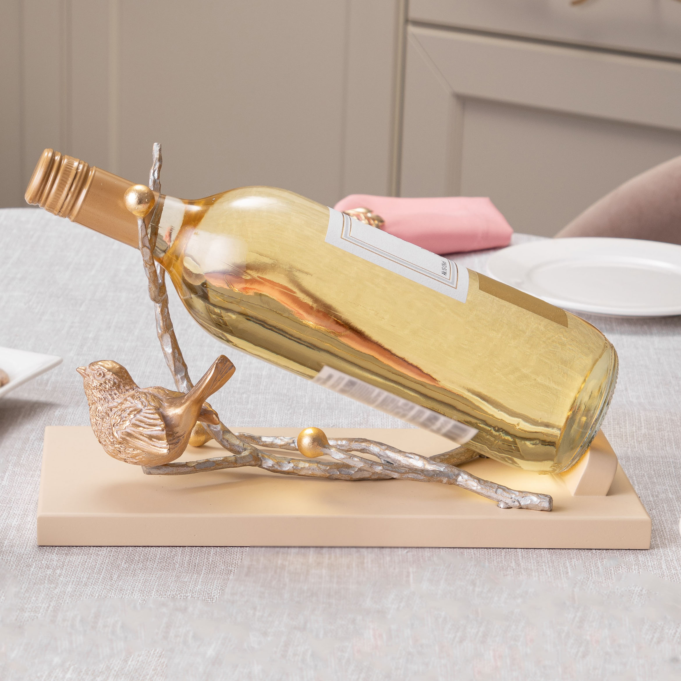 Декоративная кованая подставка Атмосфера под бутылку